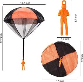 img 3 attached to 🪂 Fun-Filled Outdoor Activity: JOYIN Parachute Figures for Throwing and Soaring High