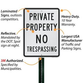 img 2 attached to 🚫 Inch SmartSign for Private Property Trespassing