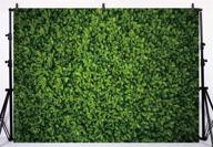 allenjoy 7x5ft green leaves fabric backdrop for photography - spring party, newborn baby shower, wedding studio props with outdoor theme and grass floordrop - beautiful background for pictures and ground decor logo