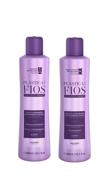 🧴 cadiveu plastica dos fios - home care - hair smoothing shampoo and conditioner set, suitable for all hair types, duo set. (2 x 300ml) logo