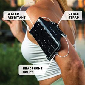 img 3 attached to 🏃 Water-Resistant Adjustable Running Armband for iPhone 12, Pro Max, 11, XS, X, XR, 8 Plus, Galaxy S10+, Note - No-Slip Runner Phone Holder Pouch with Key and Credit Card Pocket