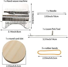 img 3 attached to Darning Loom Speedweve Type Weave Tool: A Beginner's Convenient Kit for DIY Weaving Arts, Efficiently Mending Jeans, Repairing Holes, and Creating Beautiful Weavings on Clothes and Socks