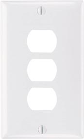 img 1 attached to 🔲 Legrand - Pass & Seymour K3W Plastic Despard Wall Plate: 3 Horizontal Openings, White