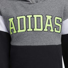 img 2 attached to Adidas Athletic Pullover Hooded Sweatshirt Boys' Clothing