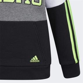 img 1 attached to Adidas Athletic Pullover Hooded Sweatshirt Boys' Clothing