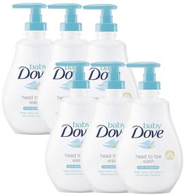 img 2 attached to 🚿 Dove Baby Head to Toe Body Wash Rich Moisture: 6 Packs for Ultimate Hydration - 13.52 FL.Oz / 400 ml Each