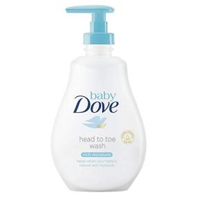 img 1 attached to 🚿 Dove Baby Head to Toe Body Wash Rich Moisture: 6 Packs for Ultimate Hydration - 13.52 FL.Oz / 400 ml Each