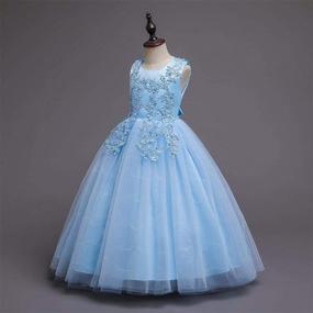 img 1 attached to Bridesmaid Princess Festival Carnival Sundress Clothing and Dresses for Girls