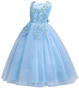 img 3 attached to Bridesmaid Princess Festival Carnival Sundress Clothing and Dresses for Girls