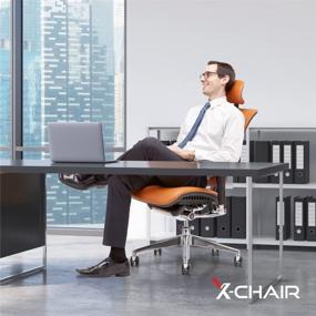 img 3 attached to X-Chair X4 High End Executive Chair, Brown Brisa - Ultimate Ergonomic Office Seat with Unmatched Lower Back Support, Floating Recline, and Stunning Aesthetic - Adjustable and Perfect for Office or Boardroom