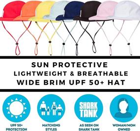 img 1 attached to 👒 SwimZip Kid's Sun Hat - Wide Brim UPF 50+ Protection Hat for Baby, Toddler, Children
