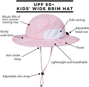 img 3 attached to 👒 SwimZip Kid's Sun Hat - Wide Brim UPF 50+ Protection Hat for Baby, Toddler, Children