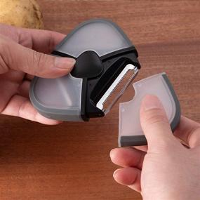 img 1 attached to 🥦 PDJW 3 in 1 Vegetable Peeler: Multifunctional Fruit Peelers with Sharp Blades and Protective Covers - Ideal for Apple, Potato, Tomato, Zucchini, Kiwi - Stainless Steel Peelers, Durable and Efficient - Best Kitchen Assistant