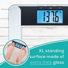 img 1 attached to 🏋️ InnoHaus ABF220 Silver Body Fat Analyzer Scale: Multi-User Recognition, XL LCD Display