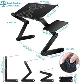 img 2 attached to 🖥️ Ultimate Adjustable Laptop Stand for Bed & Sofa - Moclever Portable Standing Desk: Ideal for Office, Desk, Home, Travel Use