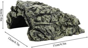 img 2 attached to 🐠 TOPINCN Fish Hiding Cave Aquarium | High Simulation Turtle Reptile Basking Hide Habitat | Tank Decoration Ornament
