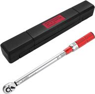 🔧 vanpo 1/2-inch drive click torque wrench, 25~165 foot-pound/34~224.4 newton-meter, dual-direction adjustable torque wrench with quick release reversible head, maintenance kit tools for automobiles/motorbikes logo