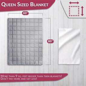 img 3 attached to Cooshi Weighted Blanket Queen 60X80 Kids' Home Store