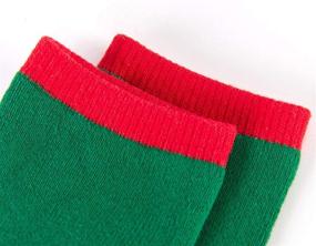 img 2 attached to Winter Must-Have: Boys & 🧦 Girls Thermal Crew Socks, Christmas Edition (3-Pack)