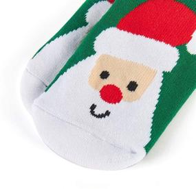 img 1 attached to Winter Must-Have: Boys & 🧦 Girls Thermal Crew Socks, Christmas Edition (3-Pack)