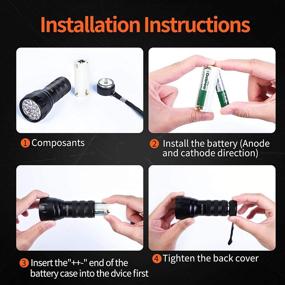 img 2 attached to MIU COLOR 21-LED 395nm UV Blacklight Flashlight - 🔦 Handheld Dogs Urine Detector and Scorpion Hunting Tool for Dry Stains