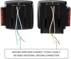 img 1 attached to 🚦 MAXXHAUL 50520: Ultimate Submersible Trailer Light Kit for Under 80-Inch Vehicles