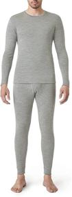 img 4 attached to LAPASA Lightweight Men's Merino Wool Thermal Underwear Long Johns Set - Base Layer Top and Bottom M31