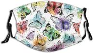 🦋 gyhuad breathable fashion butterfly mask - washable & reusable with 2 filters for adults, men, and women logo