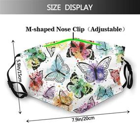 img 3 attached to 🦋 GYHUAD Breathable Fashion Butterfly Mask - Washable & Reusable with 2 Filters for Adults, Men, and Women