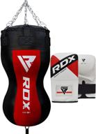 🥊 rdx body punching bag unfilled - uppercut heavy duty hanging chains - punch training gloves for boxing, mma, kickboxing and muay thai: improve your striking skills with high-quality equipment логотип