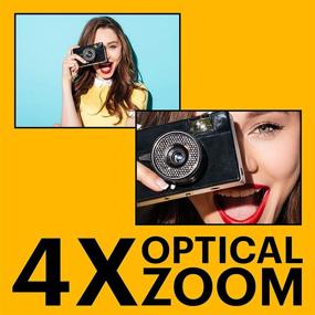 img 2 attached to 📷 Кодак PIXPRO Friendly Zoom FZ43-RD: Цифровая камера с разрешением 16 МП и оптическим увеличением в 4 раза и ЖК-экраном 2,7 дюйма - красная