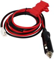 🔌 high-quality 12v dc power cord cable cigarette lighter plug jumper - compatible with kenwood, icom, and yaesu mobile radios logo