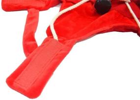 img 1 attached to 🐶 Delifur Dog Christmas Costume - Santa Claus Outfit with Reindeer Antlers Headband - Santa Suit for Dogs