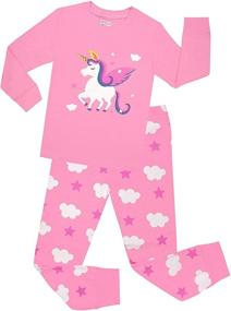 img 4 attached to Christmas Dinosaurs Pajamas Children Sleepwear Apparel & Accessories Baby Girls for Clothing