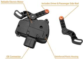 img 1 attached to Replacement Door Lock Actuator Set for Chrysler Town & Country (2008-2016) & Dodge Grand Caravan (2008-2019) - Fits Left and Right Side Sliding Doors - Replaces OEM# 5020679AB, 5020678AA