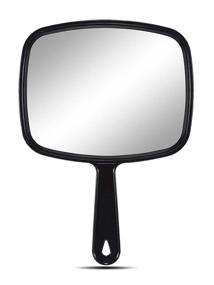img 4 attached to 🪞 OMIRO Handheld Mirror with Handle, Black, 6.6"W x 9.3"L