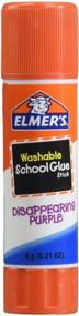 img 2 attached to Elmer's Disappearing Purple School Glue Sticks, 0.21oz Each, Pack of 4