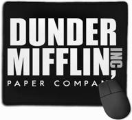 🐭 dunder mifflin mouse pad mat: enhance your workspace with iconic office flair logo