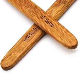 img 2 attached to Набор крючков для дредлоков: AUEAR, 2 шт., Инструменты для вязания с иглами 0,5 мм и 0,75 мм с бамбуковой рукояткой для плетения.