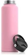 🌸 rtic flamingo bottle, 40 oz – double vacuum insulated stainless steel water bottle for hot & cold drinks, sweat proof thermos – ideal for travel, hiking & camping логотип