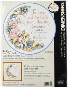 img 2 attached to Dimensions Needlecrafts Counted Stitch Wedding Needlework