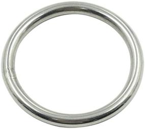 img 1 attached to Rannb Multi-Purpose O Ring: Welded Stainless Steel Rings, 5mm Thick, 50mm Outer Dia - Pack of 10pcs