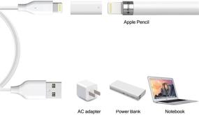 img 2 attached to 🔌 Адаптер для зарядки iafer совместим с Apple Pencil - конвертер Lightning-кабеля, 2 шт. iPencil зарядное устройство для iPad Pro Pen - Женский-женский