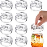 enhance fermentation with topzea 9 pack glass weights: perfect for wide mouth mason jars and pickling jars – sauerkraut, vegetables, and more! logo