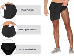 img 1 attached to 🏃 Cakulo Men's Running Shorts: Lightweight 5 Inch Quick Dry Athletic Shorts with Pockets - Perfect for Workouts!