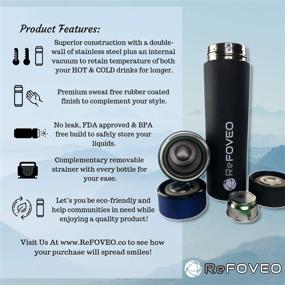 img 2 attached to ReFoveo Stainless Steel Thermal Bottles Outdoor Recreation for Accessories