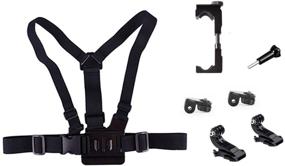 img 2 attached to 📸 Action Mount Wearable Smartphone Chest Harness: Secure Grip for Thick Cases, Record Videos with Phone or Sports Camera