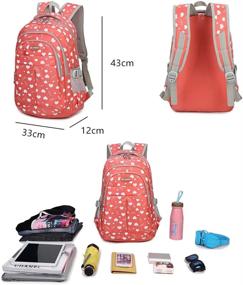 img 3 attached to Школьный рюкзак Bookbag Outdoor Daypack