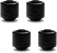 🔧 ekwb ek-quantum torque stc-10/16 compression fitting for soft tubing, 10/16mm (3/8-inch id, 5/8-inch od), black, 4-pack - enhanced seo logo