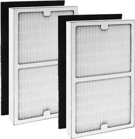 img 4 attached to 🌬️ IAP-10-200 and IAP-10-280 Air Purifier Filter Replacement for Idylis Air Purifiers - 2 Pack: Includes 2 HEPA Filter + 2 Carbon Filter - IAF-H-100C Compatible